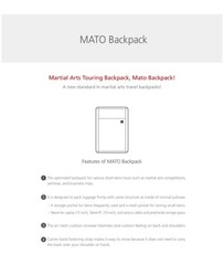MOOTO MATO Backpack (Dark Gray) Martial Arts Casual Sports Backpack