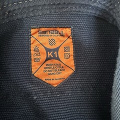 Sanabul K1 Kids BJJ Gi Jacket Navy Blue Orange Trim Brazilian Jiu Jitsu Martial