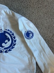 Renzo Gracie size A1 White and Blue Brazilian Jiu-Jitsu Gi with pants