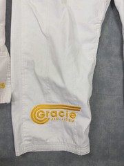 Gracie Jiu-Jitsu BJJ Gi Jacket Kimono Set M White Mens Jiu Jitsu A2 Training