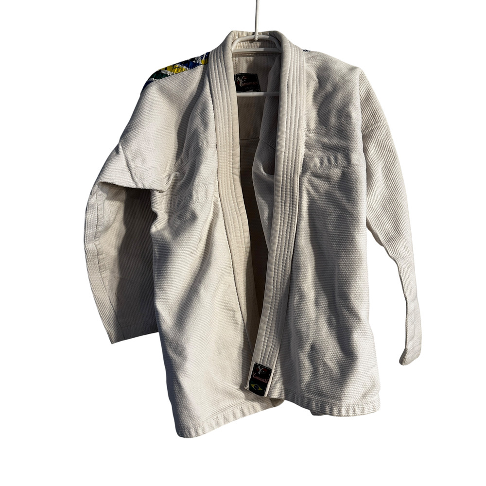 Yamarashi BJJ Brazilian Jiu Jitsu Ivory Tech Kimono Jacket Adult White