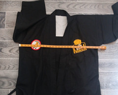 Vintage Taekwondo Korea Japan Karate Association Black Gi Patches