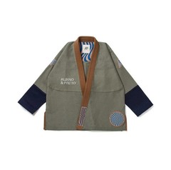 Albino & Preto Tranquility BJJ Gi Premium Edition 450GSM Jiu Jitsu Kimono With B