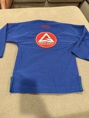 Gracie Barra Equipe Kids Jiu-Jitsu Gi Set Jacket Pants Blue Size Y6-TRAIN-LITE