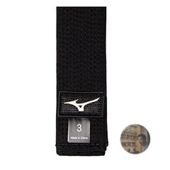 Mizuno IJF Approved Judo Black Belt Size 6 Twill Weave Fabric New