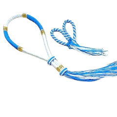 Boxing Mongkol Headband Handmade Color Ligth Blue White Armbands Traditional Pre