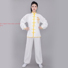 Chinese KungFu Suit Unisex Cotton Tai Chi Uniforms wushu Wing Chun Clothes Set
