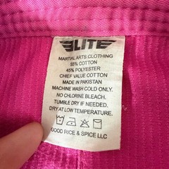 Elite Sports Pink BJJ Gi Jacket Womens Size F0 Martial Arts Jiu Jitsu Kimono