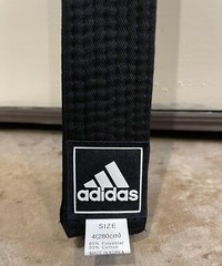 NWT Adidas Taekwondo ITF Black Belt Champion Uniform WH/BK adiTITF02 Sz 180