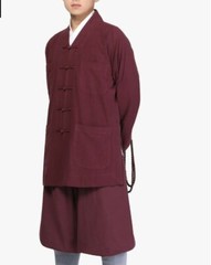 5color Full cotton Buddhist shaolin monk uniforms zen suits lay clothing black