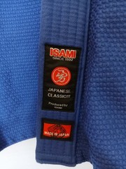 Isami JJ-410 Brazilian Jiu-Jitsu Gi/JJ-402 Pant Size A6 Blue Doubleweave JAPAN