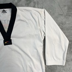 Adidas Taekwondo Korea Uniform Gi Dobok White Black Size 6 200cm WTF Karate