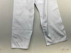 Unisex Karate Gi Wrap Jacket Pants Uniform Martial Arts Size 3 White