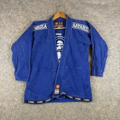 Hayabusa BJJ Gi Jacket A0 Blue Jiu Jitsu Kimono Top Adult Cotton Lightweigh