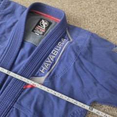 Hayabusa Jiu Jitsu Gi Jacket Kimono Top Adult A3 Blue 350GSM Pearl Weave Cotton