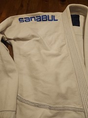 Sanabul Jiu Jitsu Gi And Pants (No Belt) Men’s Size 4A Blue And White 100%…