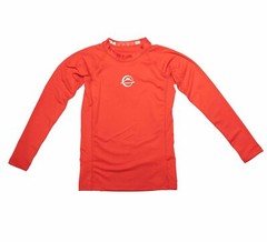 Fuji Kids Youth Childrens Baseline BJJ Jiu Jitsu LongSleeve Rashguard – Red