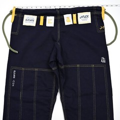 J Flex War Tribe Elevate Collection Womens Jiu Jitsu Pants Blue Icon Uniform EUC