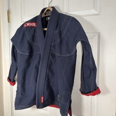CRNR Combat Corner BJJ Gi Jacket Blue A2 Jiu Jitsu Kimono Top IBJJF Cotton