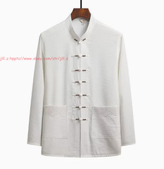 Kung Fu Uniform Men Chinese Traditional Tang Hanfu Martial Arts Tai Chi Suit Set
