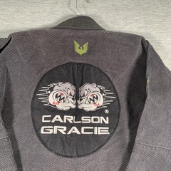 Kingz Balistico BJJ Gi Jacket A2 Large Gray Mens Jiu Jitsu Kimono Carlson Gracie