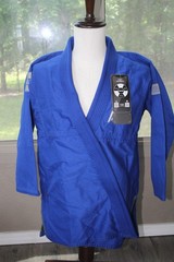 NWT ELITE Martial Arts F2 Blue MMA Judo Muay Thai Set Top Pants gis uniform