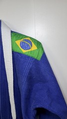 Blue BJJ Gi – Brazilian Jiu Jitsu Uniform with Gracie Barra White Belt & Patches