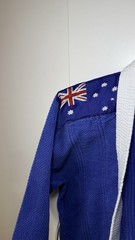 Blue BJJ Gi – Brazilian Jiu Jitsu Uniform with Gracie Barra White Belt & Patches