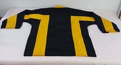 Martial Arts Shirt Youth Size 2 Kickboxing Judo Karate Cotton/Poly Black Yellow