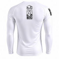 2026 Bad Boy New Retro Rashguard Gi MMA BJJ Shirt Made in Brazil White Adult