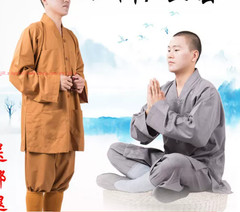 New Buddhist Monk Casual Uniform Kung Fu Training Suit Martial arts Clothes Suit