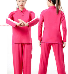 Unisex Martial Arts Suit Chinese Traditional Milk Silk Tai Chi Kung Fu Uniform