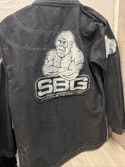 SBG Gi A2 Black Straight Blast Gym MMA Martial Arts JuJitSu