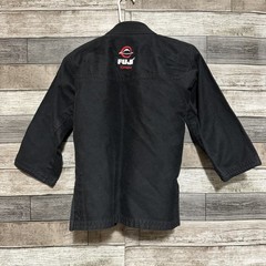 Fuji Jiu Jitsu Gi Kids Size C1 Black MMA Heavyweight Cotton Blend (Top Only)