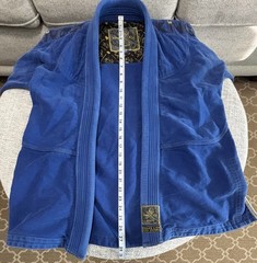 KINGZ 450 Royal Blue Jiu Jitsu Robe Size A1 (approx. Adult Small)