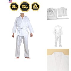 Karate Uniform for Kids and Adult, Lightweight Karate Gi Student Uniform with…