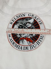 Break Point BJJ Gi Jacket Sz A2 White Relson Gracie Academy Patch Shark