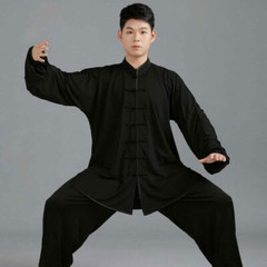Chinese Tai Chi Kung Fu Uniform Milk Silk Martial Arts Uniform Wushu Taiji Suit