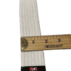 ATA White Karate Belt For Youth 24” Long Martial Arts Kung Fu Uniform Gi