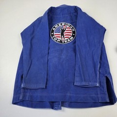 Century American Top Team BJJ Gi Jacket Mens Medium A2 Blue Jiu Jitsu Uniform