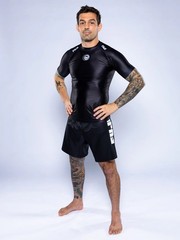 Fuji Baseline 2.0 IBJJF Ranked BJJ Jiu Jitsu ShortSleeve SS Rashguard – Black