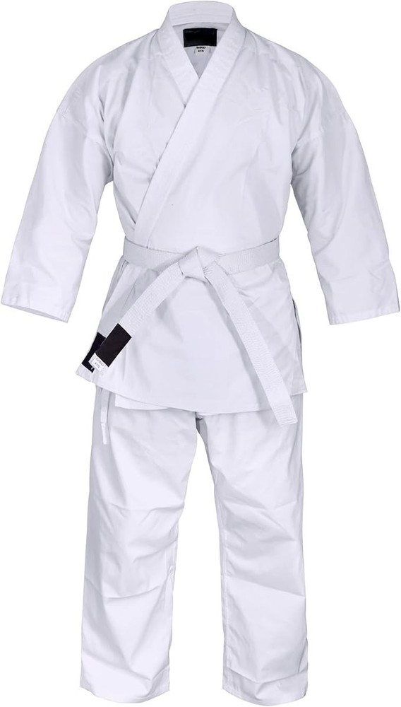Karate Uniform, 8 Ounce, White, Durable and Lightweight, Ideal for Karate