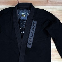 Alliance Jiu Jitsu Gi Top Mens A1L Black Pura Fibra Brazilian BJJ Kimono Medium