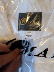 Brand new ITF Taekwon-Do embroidered black belt dobok uniform, size 5 (190cm)