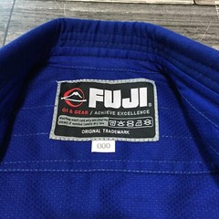 Fuji Jiu Jitsu Gi Kids Size 000 Blue MMA Heavyweight Cotton Blend (Top Only) F9