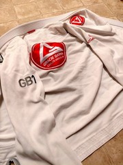 Gracie Barra Equipe GB Edition BJJ Gi Jacket Mens Size A4 White Kimono Top Rare
