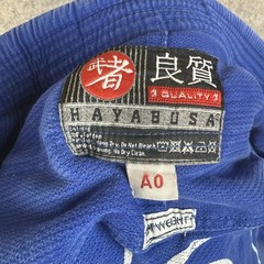 Hayabusa BJJ Gi Jacket A0 Blue Jiu Jitsu Kimono Top Adult Cotton Lightweigh