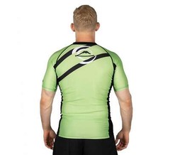 Fuji Vision MMA BJJ Jiu Jitsu ShortSleeve ShortSleeve SS Rashguard – Green