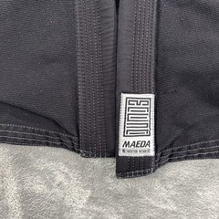 Maeda Jiujitsu Gi Top Kids Black Size M2 BJJ Grappling Nogi MMA Gym 100% Cotton