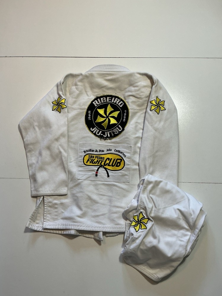 Saulo Ribeiro BJJ Brazilian Jiu Jitsu MMA Judo Gi Uniform Set Kimono + Pant A2